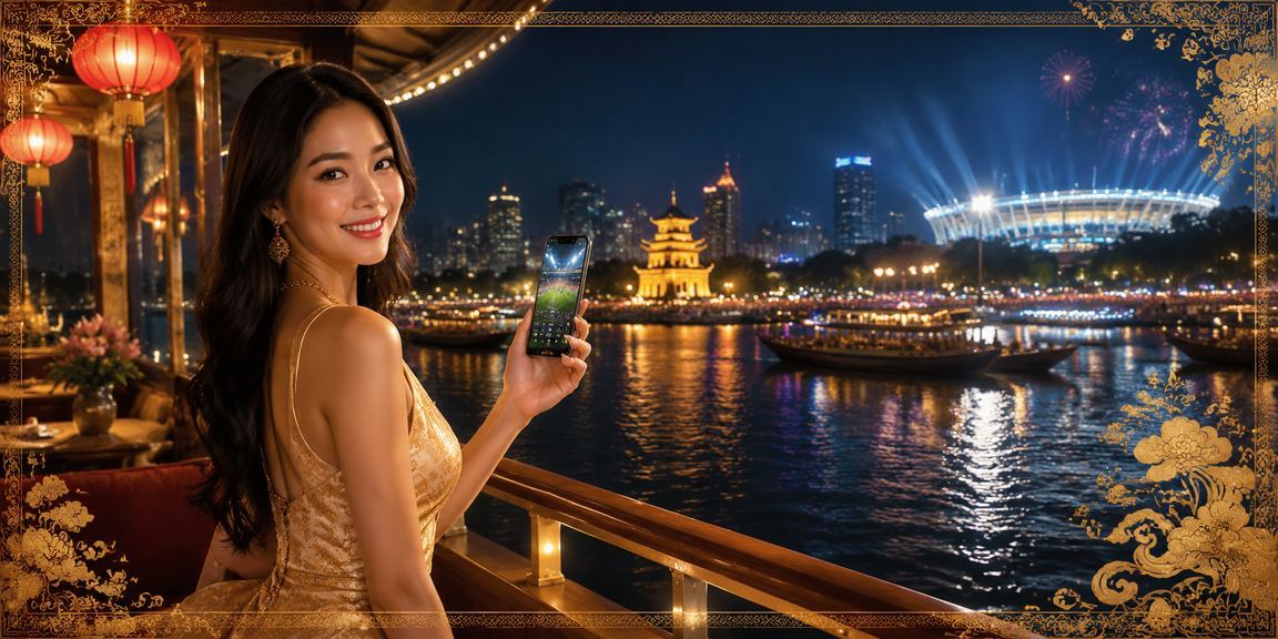 Không khí xổ số trực tuyến sôi động tại chợ đêm Hà Nội với đèn lồng rực rỡ